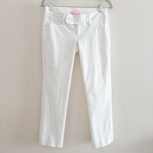 Lilly Pulitzer White Cropped Pants